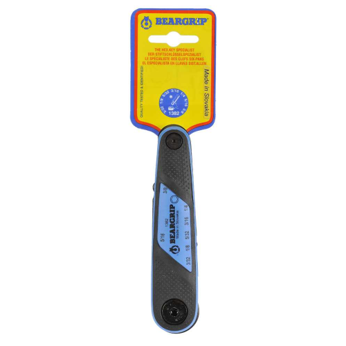 Beargrip Hex Key Pocket Set 7 piece Ball End 3/32-3/8, BG-1382 - Image 2