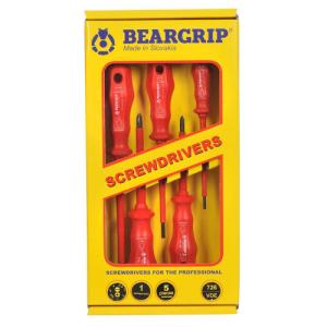 Beargrip Screwdriver Set 5 pc VDE 1000V, BG-726-VDE