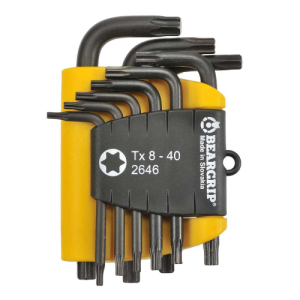 Beargrip Torx Bit Swing Set 9 piece T8-T40, BG-2646