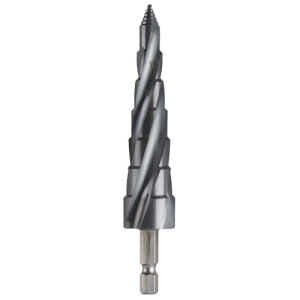 Bordo Step Tip Step Drill 10mm Deep Cut 8-20mm x 2mm HSS-Co5 (Cobalt) TiAlN Coated 1/4" Hex Shank, 2612-MD2