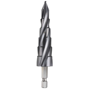 Bordo Step Tip Step Drill 10mm Deep Cut 9-19mm x 2mm HSS-Co5 (Cobalt) TiAlN Coated 1/4" Hex Shank, 2612-MD3