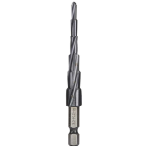 Bordo Step Tip Step Drill 10mm Deep Cut Tapping 3.3,4.2,5.0,6.8,8.5,10.2mm HSS-Co5 (Cobalt) TiAlN Coated 1/4" Hex Shank, 2612-MD4
