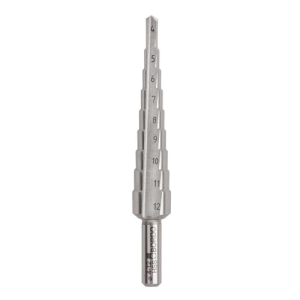 Bordo 4-12 x 1mm Straight Flute HSS Step Drill, 2600-M1