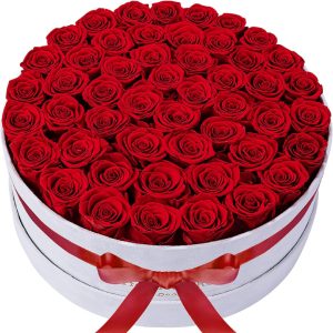 50 Piece Roses in a Velvet Box